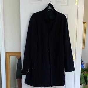Armani Collezioni Black Military Coat